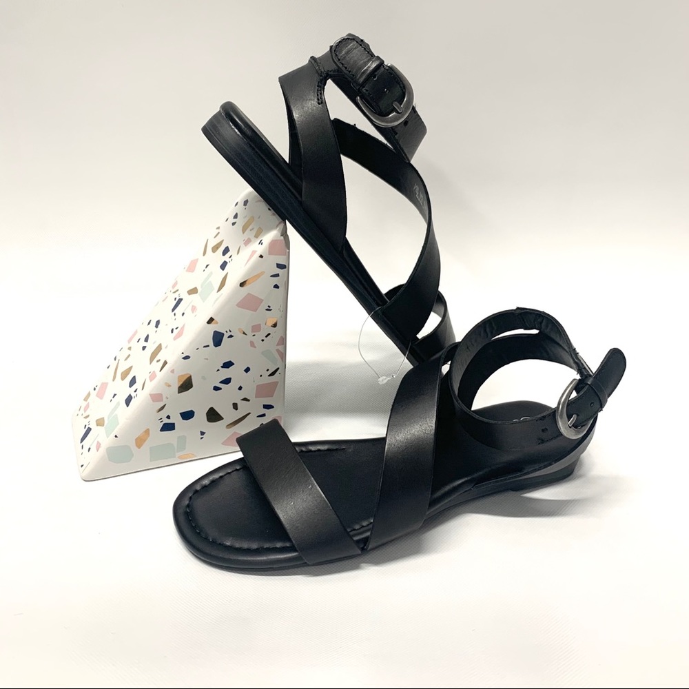 Franco Sarto Sandals Size 7.5 Gustar Black